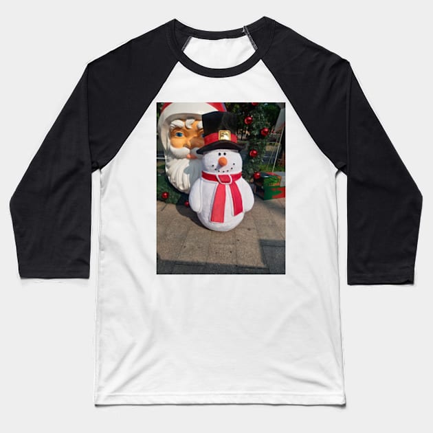 Natal feliz Baseball T-Shirt by kristande